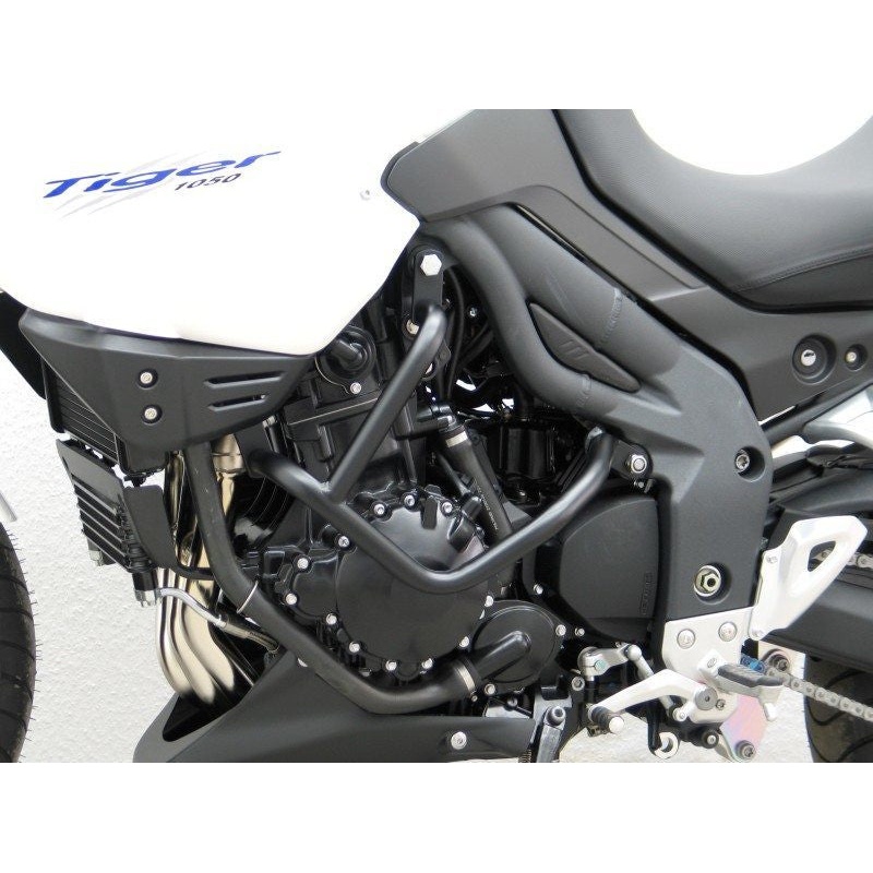 Triumph Tiger 1050 Engine Guards Off Road Protection crash bars protectors sturzbugel Guard Black Finish