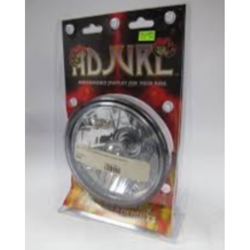 Kuryakyn Adjure 5 3/4? Ice Smooth Headlight Clear Lens w/ H4 Bulb Harley 2350