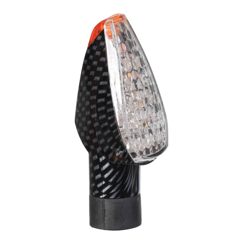 Whites LED Roadhawk MK3 Flasher – Carbon, Short Stem
