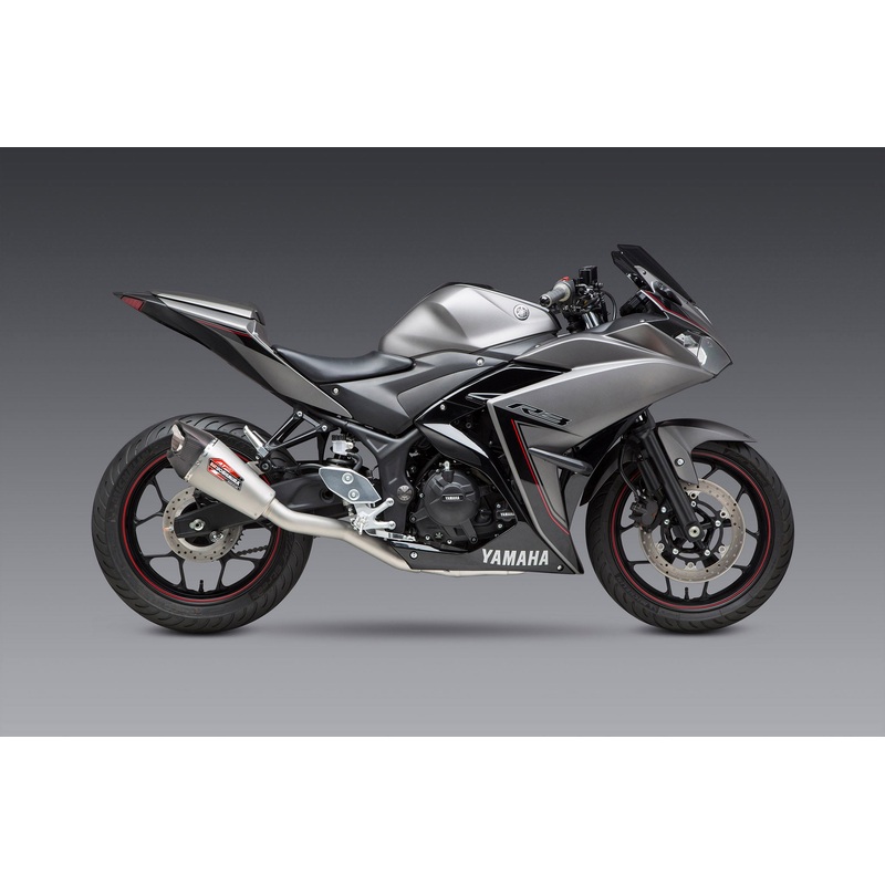 YZF-R3 15-24 Race AT2 Stainless Full Exhaust, w/ Stainless Muffler