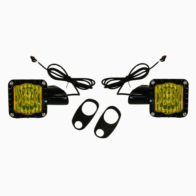 Shark Demon SAE Selective Yellow LED Front Turn Signals – 14+ Road Glide