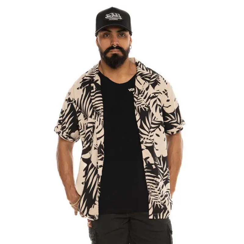 Von Dutch Palm Shirt Black