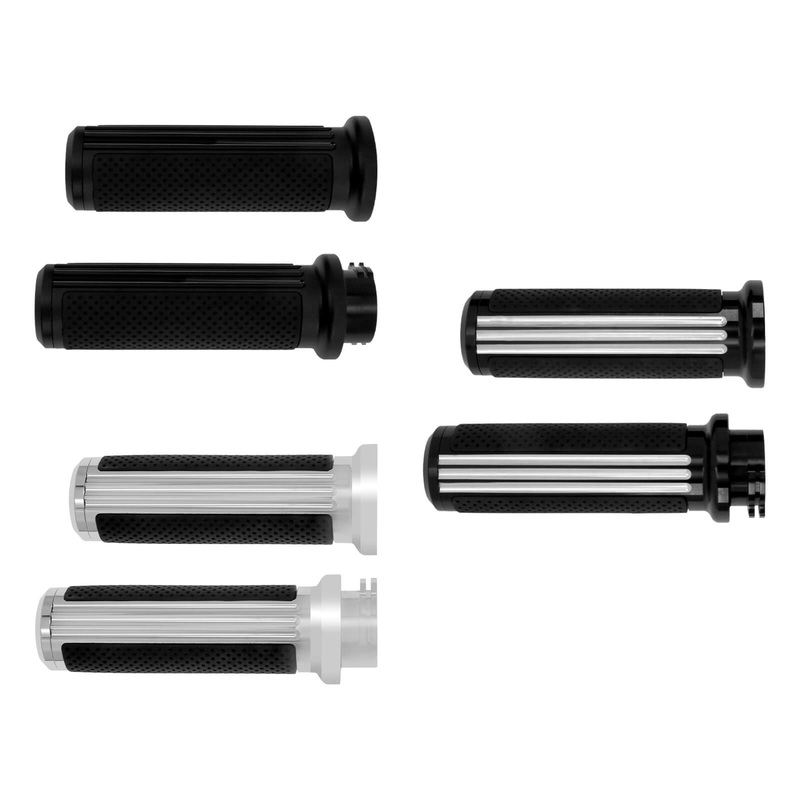 1″ Defiance Hand Grips Fit Harley Touring Dyna Softail | Mactions