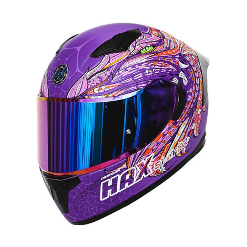Hax Gear – Obsidian Alebrije Dragon Slayer Purple Helmet