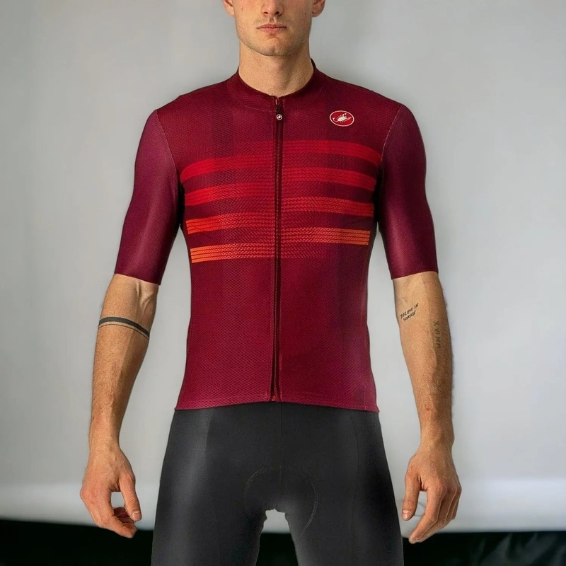 Castelli Endurance Pro Jersey Bordeaux / Red / Orange