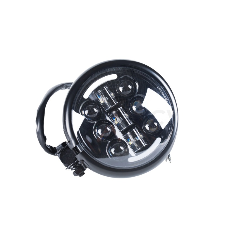 Bobber LED Headlight with Integrated Turn Signals