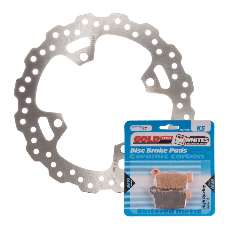 Brake Disc & Pad Rear Kit – Kawasaki KX250F ’04-’15 – Wave