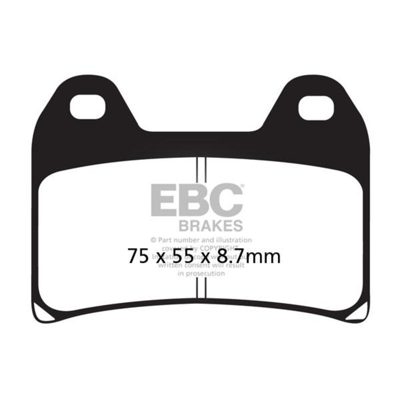 Brakes – FA244V  Semi Sintered – EBC (1 Set Front)