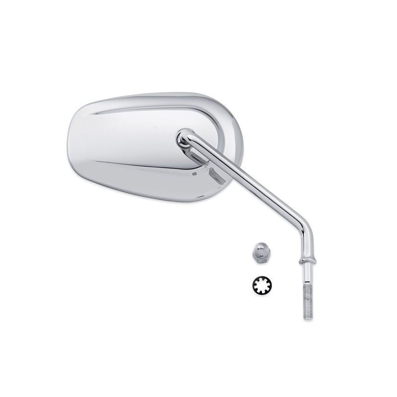 Harley Davidson 91846-03B Tapered Long Stem Mirror – Right Side MIRROR RIGHT LONG CHROME