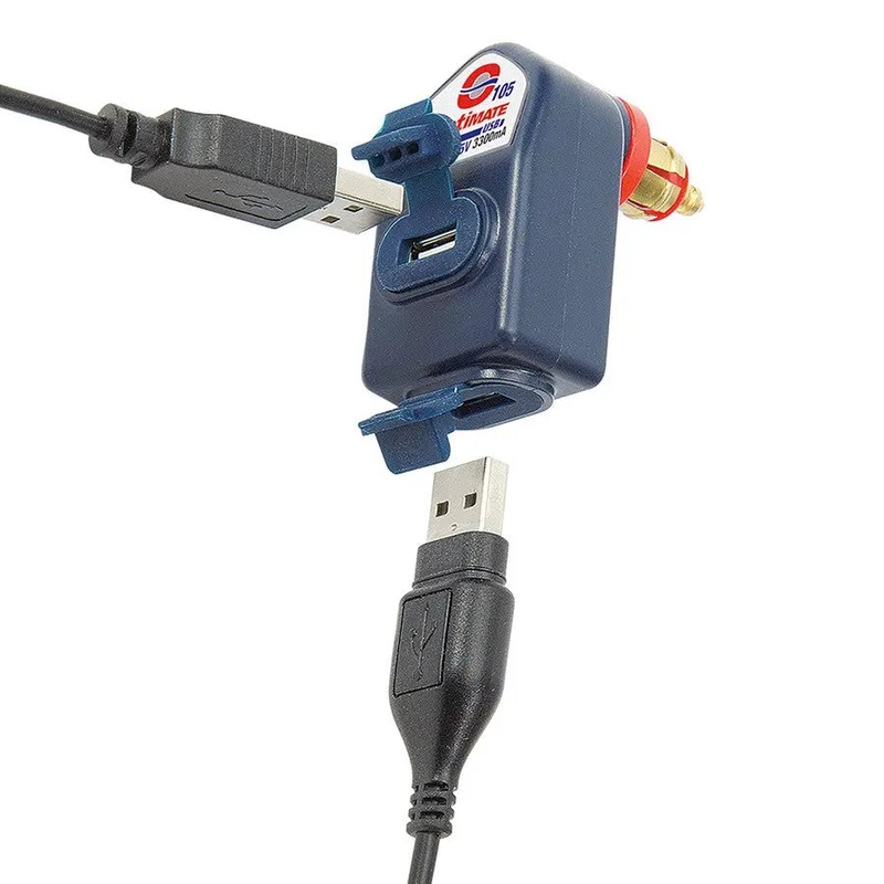 OptiMate O-105 Dual USB Charger 3300mA – 90? DIN Plug