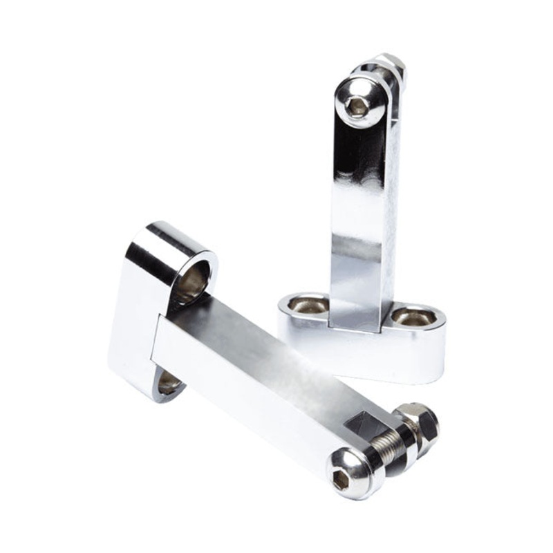 Vity”S Design, Passenger Floorboard Mount Brackets. Chrome