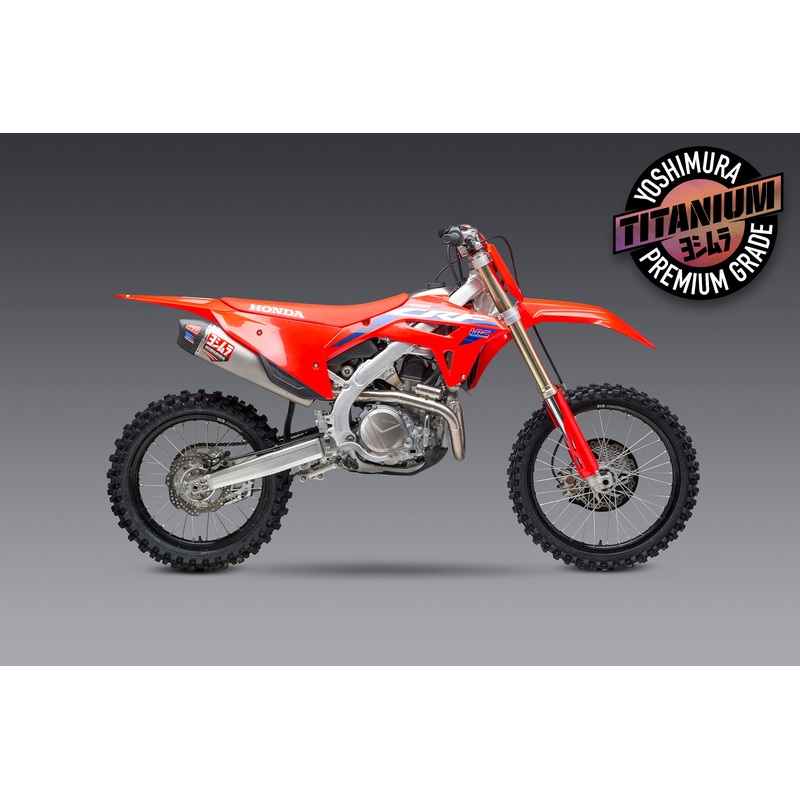 CRF450R/RX 2021-2024 / CRF450R-S 2023-2024 RS-12 Titanium Full Exhaust, w/ Titanium Muffler