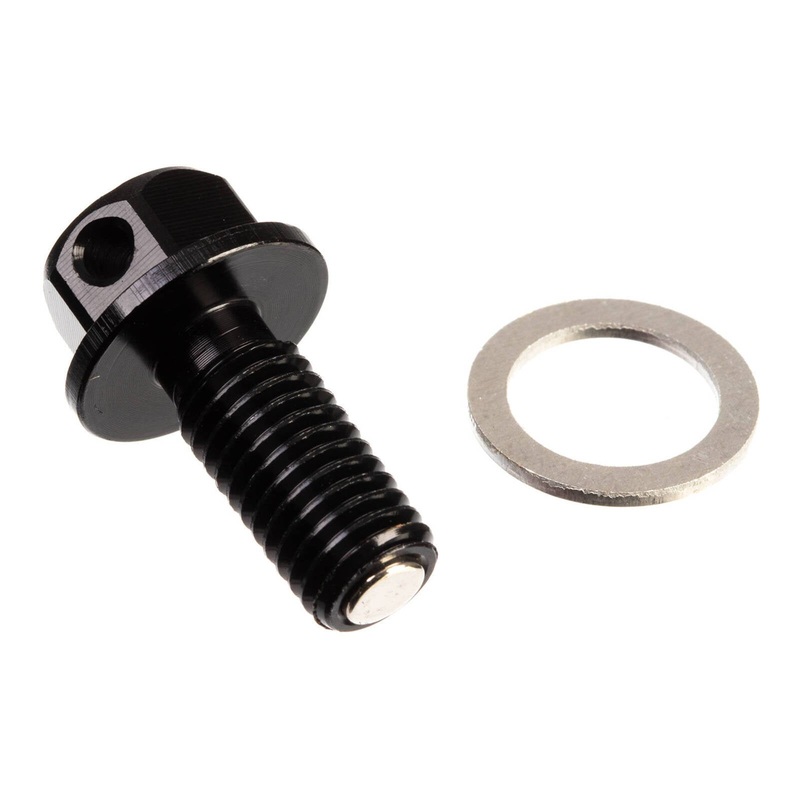 Whites Magnetic Sump Plug M10 x 22 x 1.5 – Black