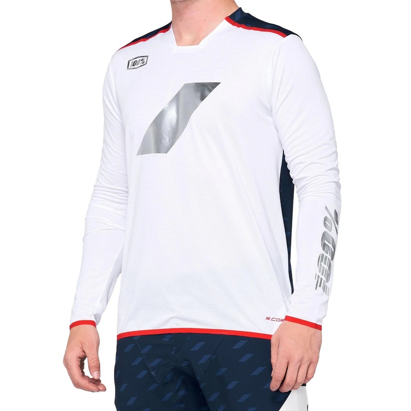 100% R-Core X Limited Edition Jersey White / Navy