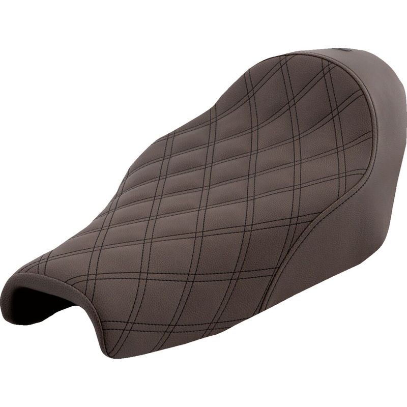 Renegade LS Solo Seat, Brown – 04-22 Sportster (Forty-Eight and 12L Tank)