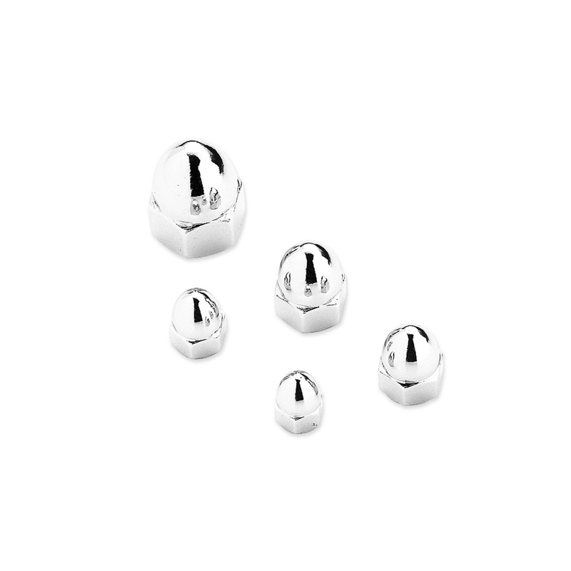 Harley Davidson 94118-93T Chrome Acorn Nut Kit KIT ACORN NUT 1/4-28