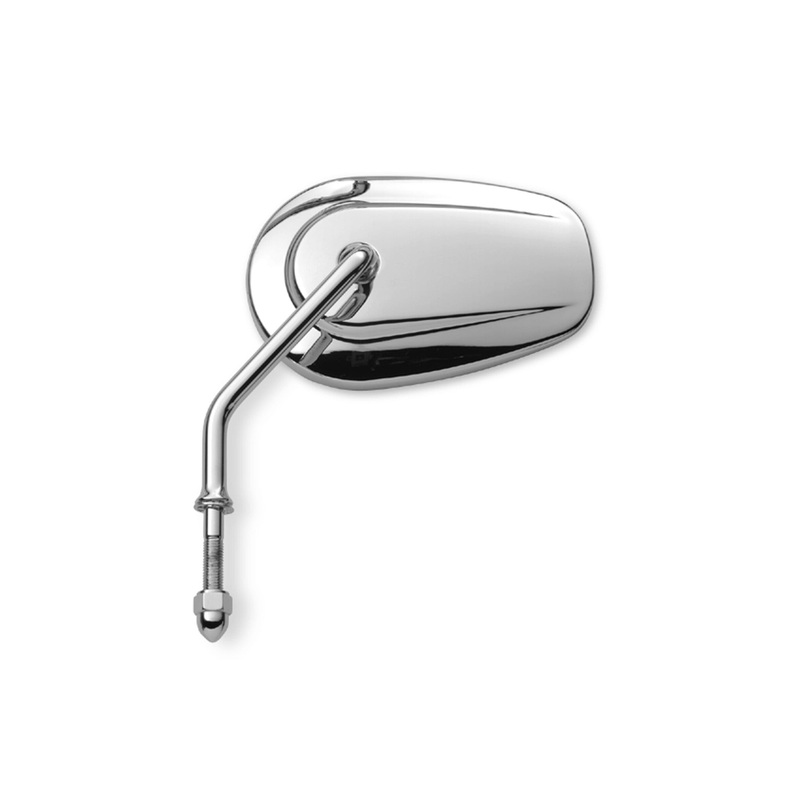 Harley Davidson 91840-03B Tapered Short Stem Mirror – Right Side KIT-MIRROR,RH/SHORT CNVX,CHRM