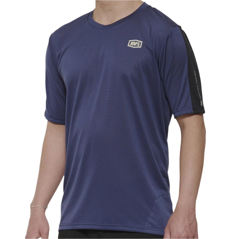 100% Ridecamp Short Sleeves Cycle Jersey Indigo