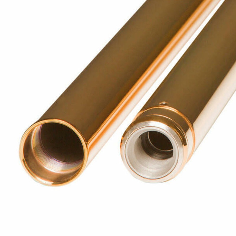 Gold 49mm Fork Tubes 23.5″ For Harley 2006-2016