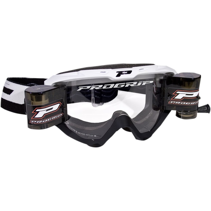 Pro Grip Goggles 3450 Roll-Off Black / White