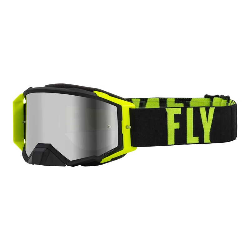 FLY Racing Zone Pro Goggle – White with Dark Smoke Lens