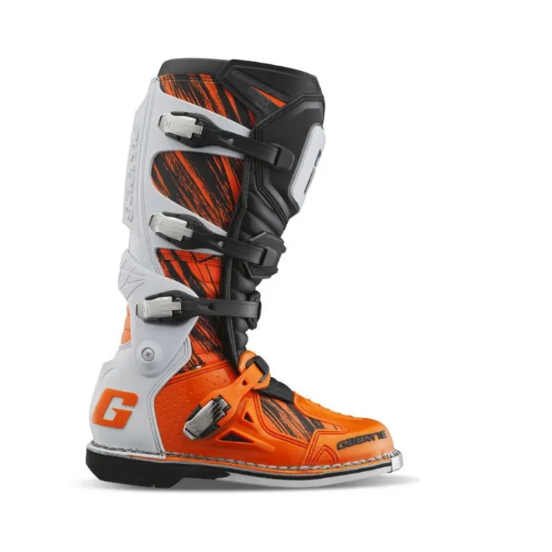 Gaerne Fastback MX Boots Orange / White / Black