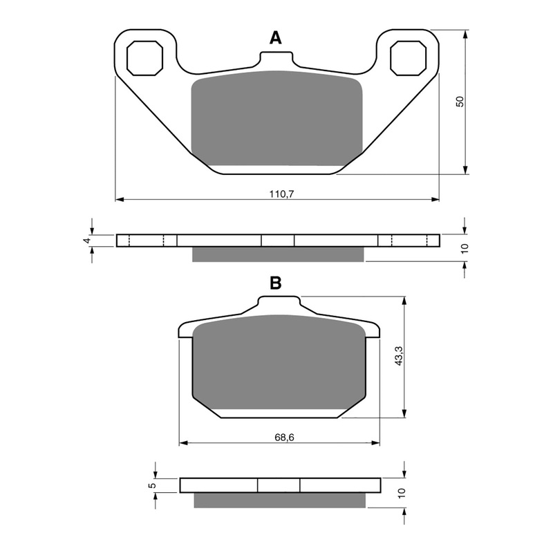 GOLDfren Brake Pads Sintered Sports GF037 – S3 (PH26)