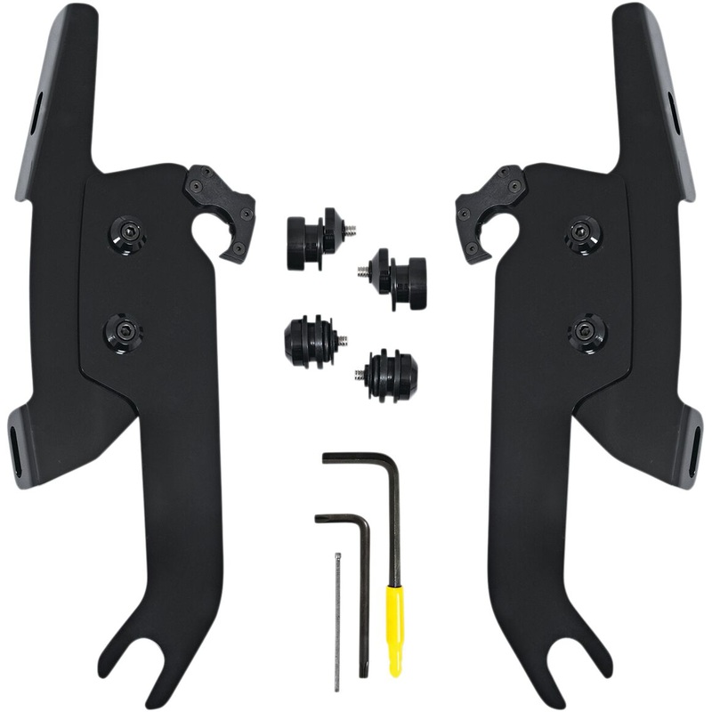 Memphis Fats / Slim Trigger-Lock Mounting Hardware, Black – 18-21 Softail