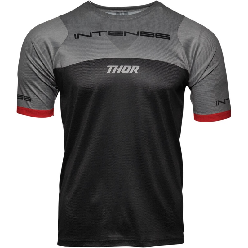 Thor Intense Short Sleeves MTB Jersey Black / Grey