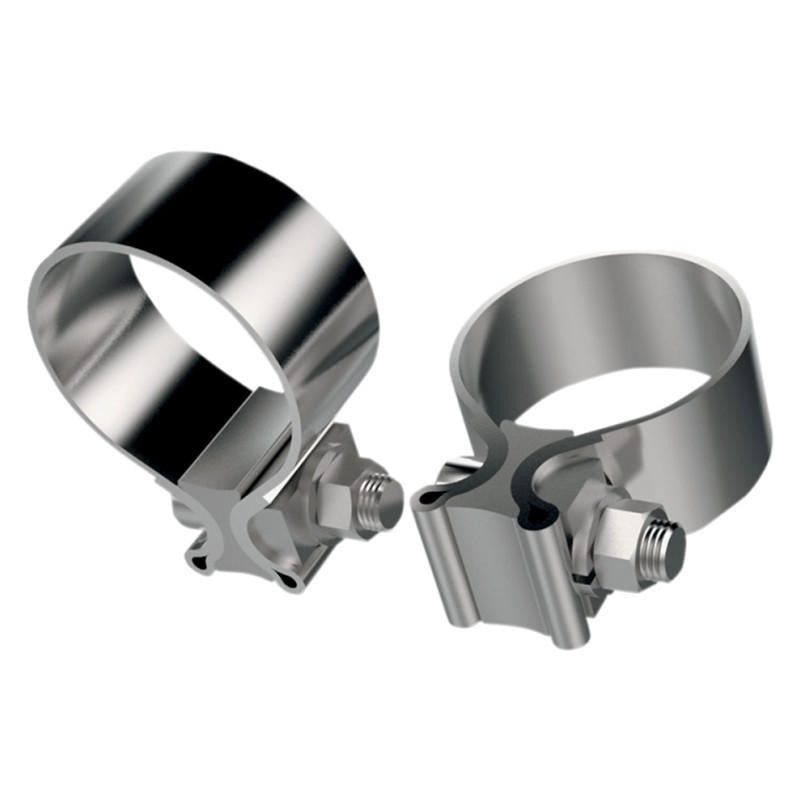 Khrome Werks Muffler Clamps Exhaust – Stainless Steel