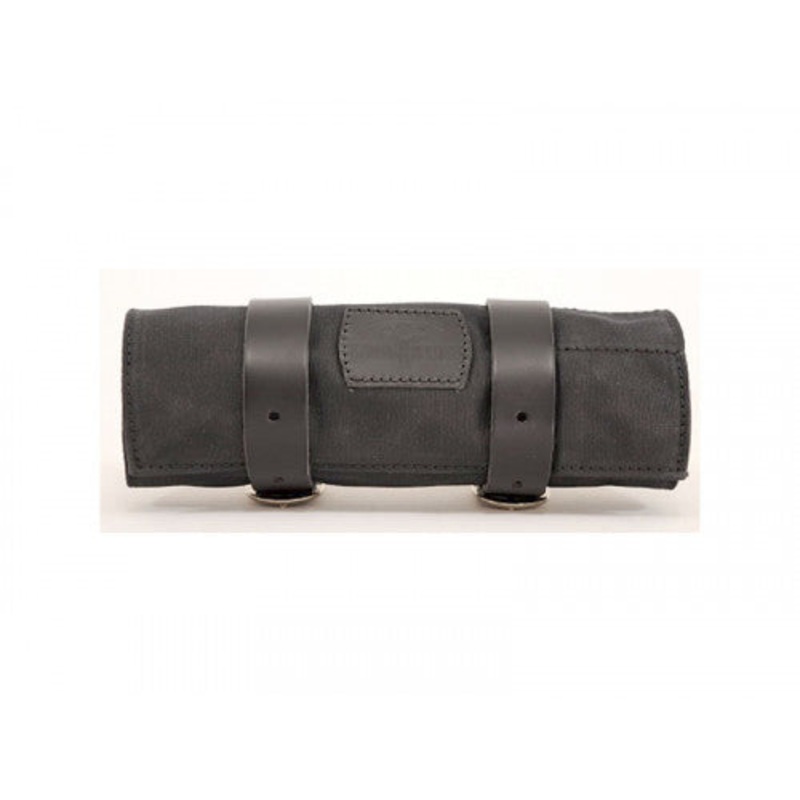 Longride Waxed Canvas Tool Roll Bag Black – 0.5 Liters