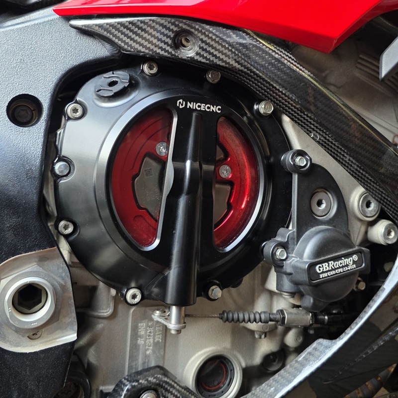 Racing Clear Engine Clutch Cover Protector For BMW S1000XR S1000RR 2021-2023 (3 Months Replacement Warranty)