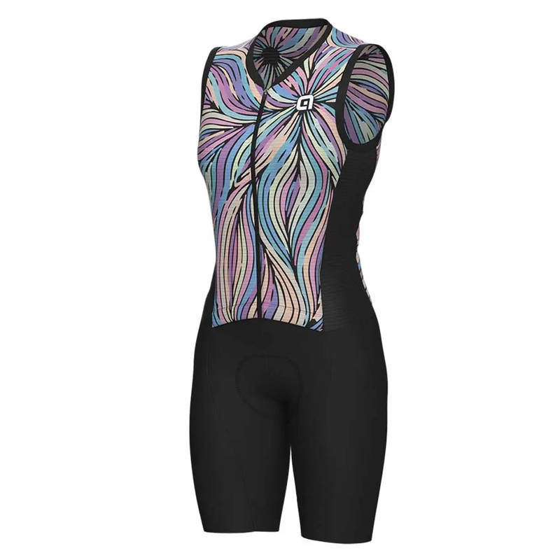 Ale Clothing Art Pragma Sleeveless Ladies Cycle Skinsuit Multicolour