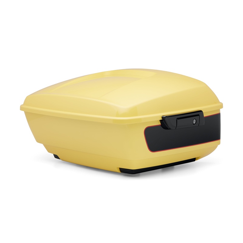 Harley Davidson 53000866EXN Color-Matched King Tour-Pak Luggage – Industrial Yellow/Vivid Black KIT,T-PAK,KING,PNSTRP, BLK HDW