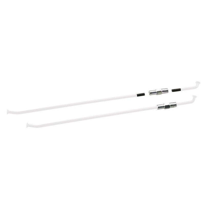 REAR SPOKE AND NIPPLE KIT- DISC SIDE WHITE
