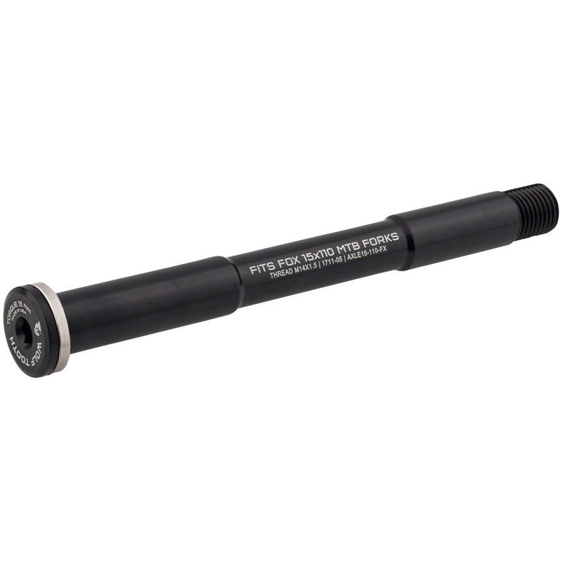 Wolf Tooth Front Thru Axle – FOX 15x110mm – Black