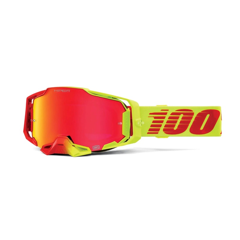 100% Armega Goggles Solaris – HiPER Red Mirror Lens
