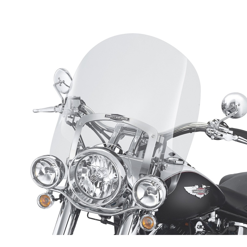 Harley Davidson 57141-05 King-Size Nostalgic H-D Detachables Windshield for FL Softail Models WINDSHIELD,X