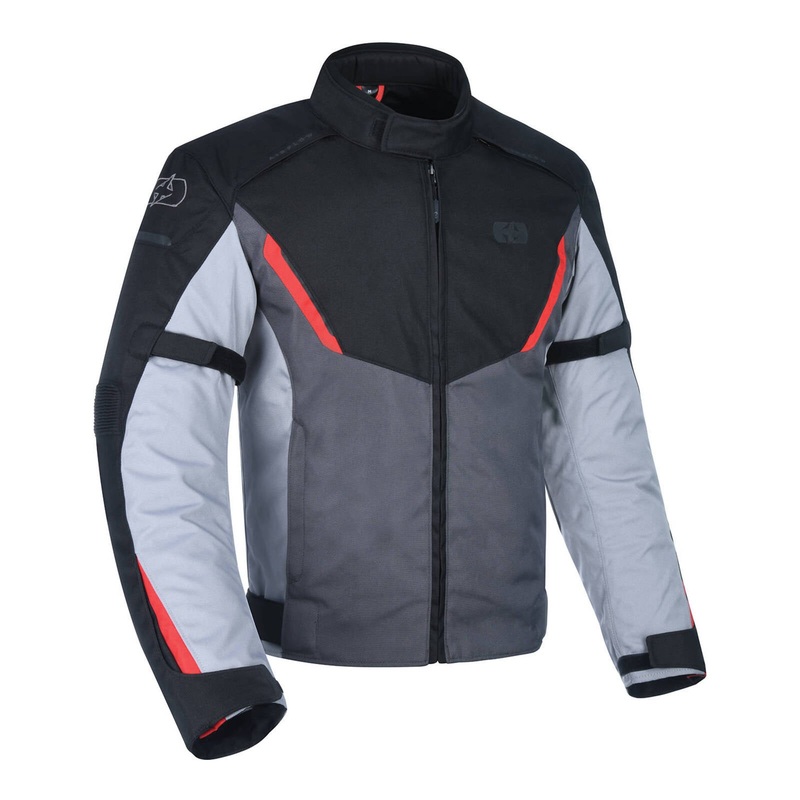 Oxford Delta 1.0 Waterproof Jacket – Black / Grey / Red