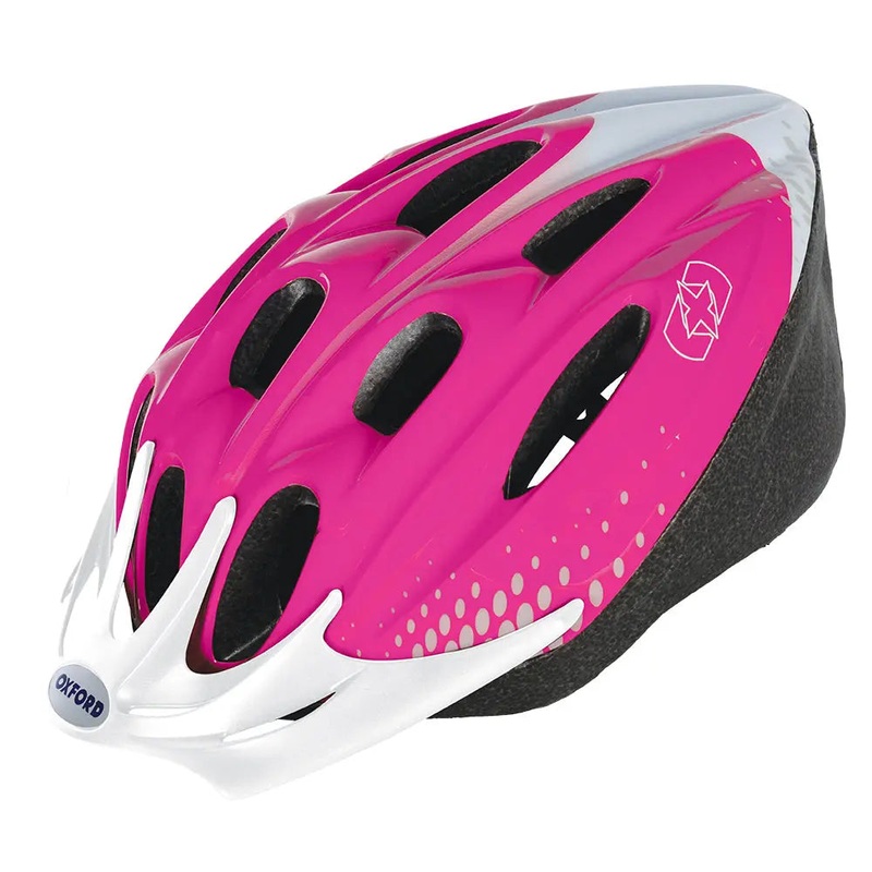 Oxford F15 Cycle Helmet Pink / White