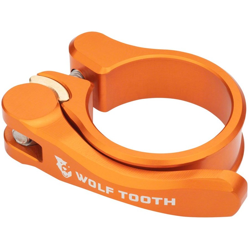 Wolf Tooth Components Quick Release Seatpost Clamp – 36.4mm Orange