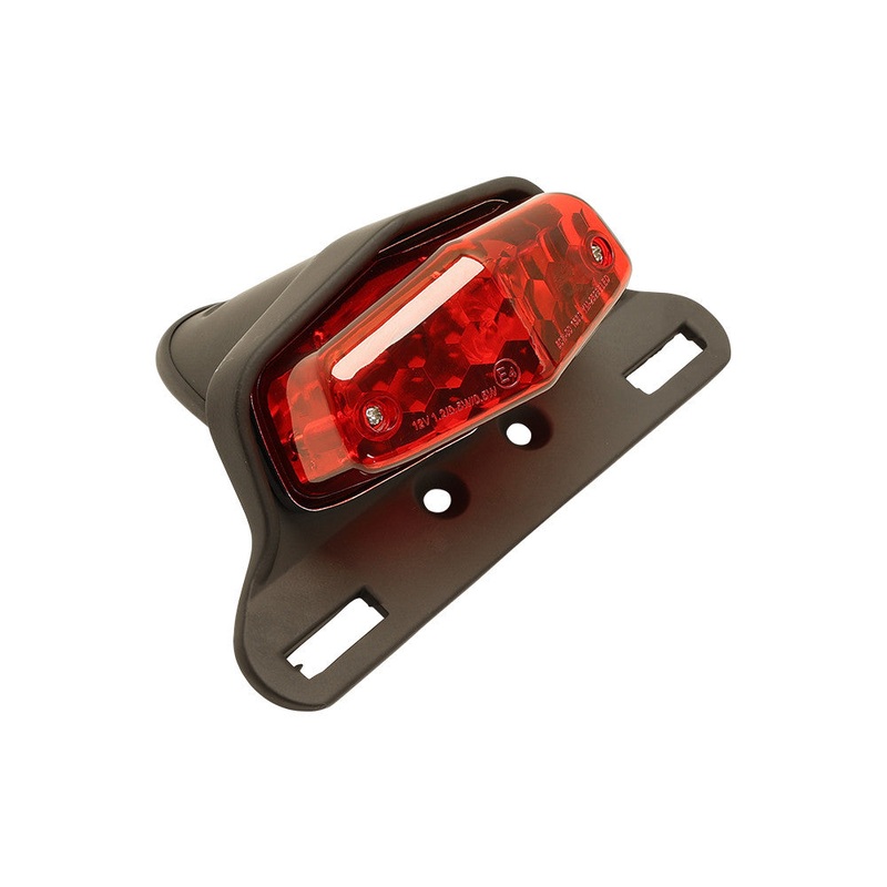 Lucas Style Tail Light With Bracket – Black