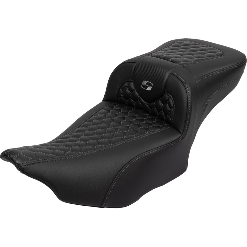 Roadsofa HC Extended Reach With Driver’s Backrest Seat, Gray Stitch – 23+ Touring