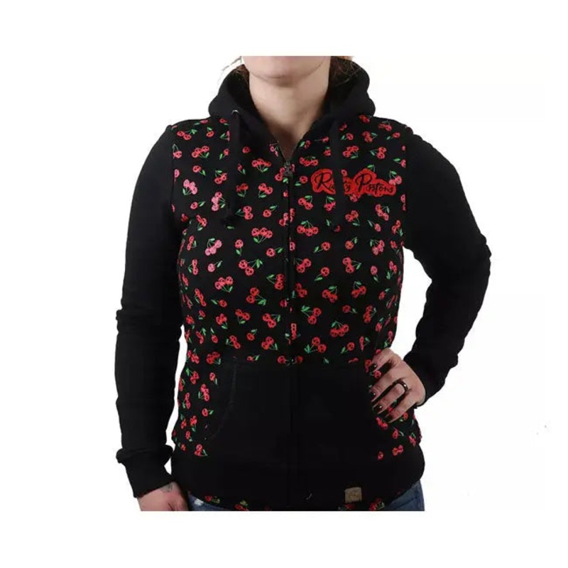Rusty Pistons Borego Ladies Zip Hoodie Black