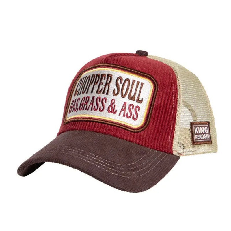 King Kerosin Chopper Soul Cap Brown / Red