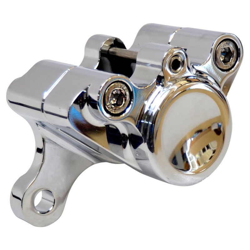 Motorcycle Brake Caliper – 2-Piston – Chrome