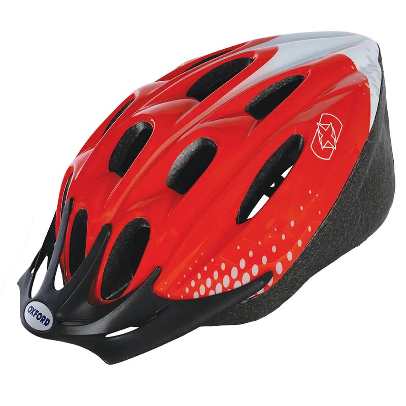 Oxford F15 Cycle Helmet Red / White