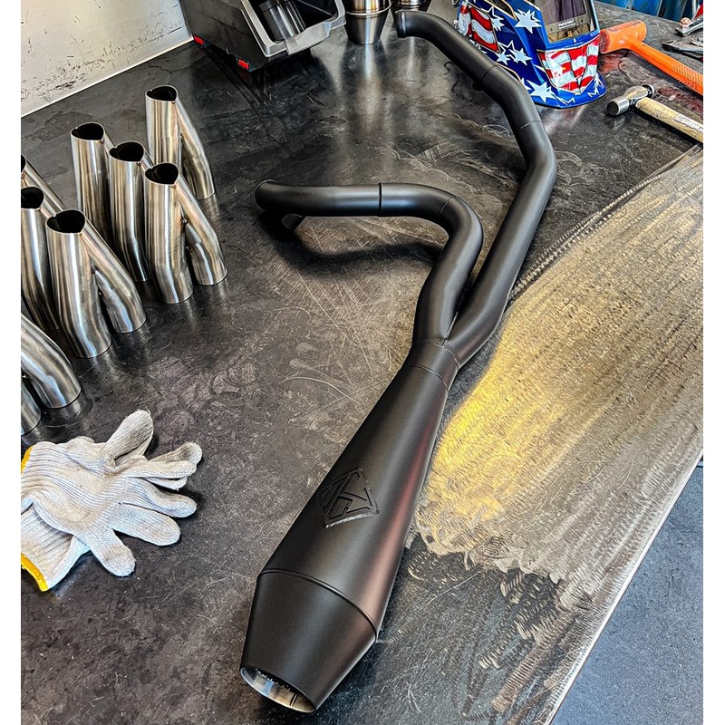 SP Concepts Lane Splitter Exhaust M8 Softail ST & Sport Glide 2018-Present (black)