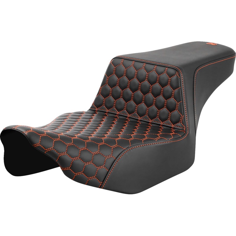 Step Up HC Ext Reach Seat, Orange Stitch – 23+ Touring