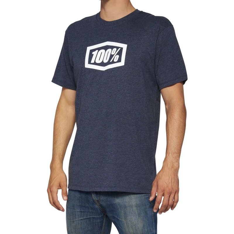 100% Icon Short Sleeves T-Shirt Navy Heather